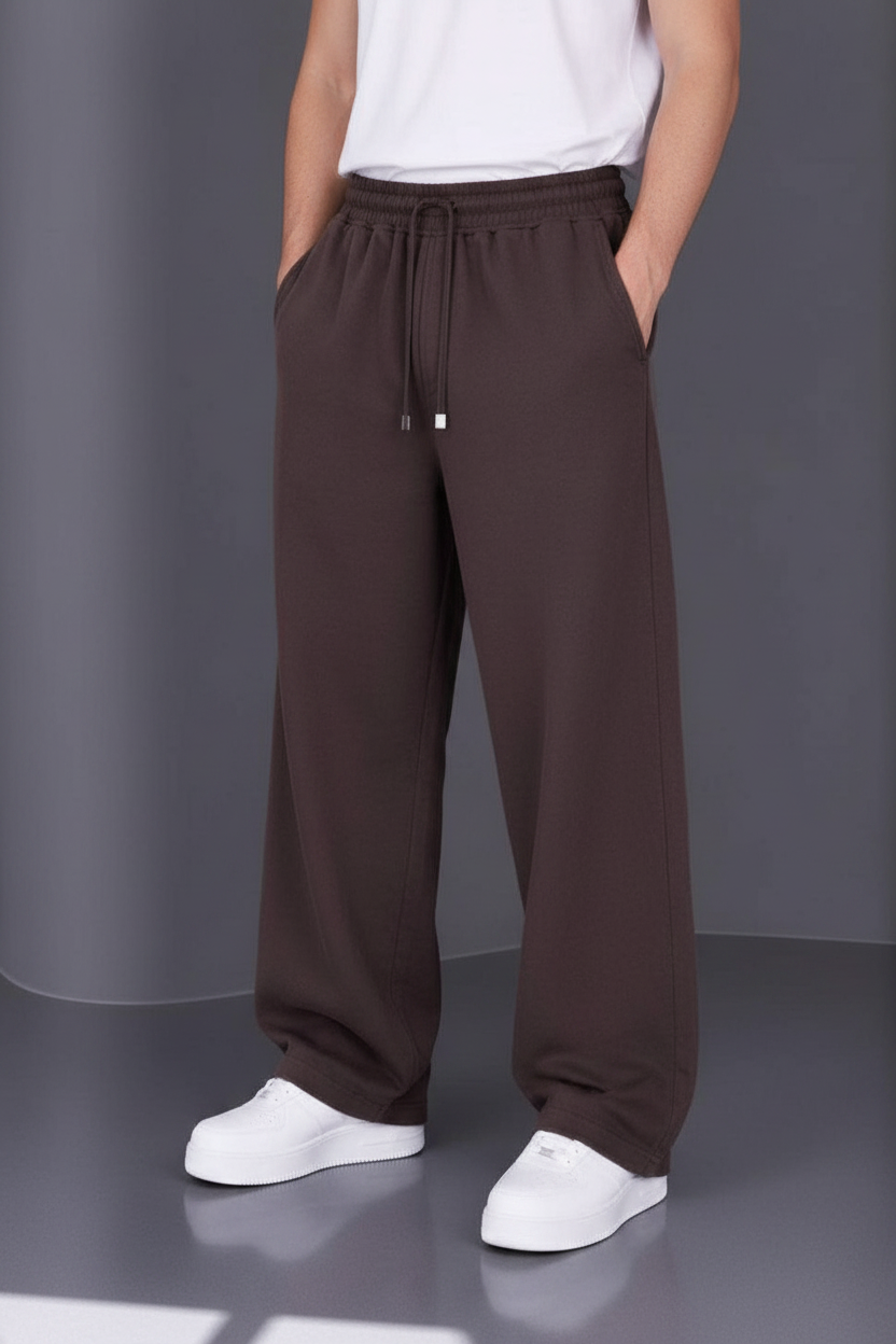 Παντελόνι Heavy Cotton Relaxed Pull-On Studio –  Καφέ