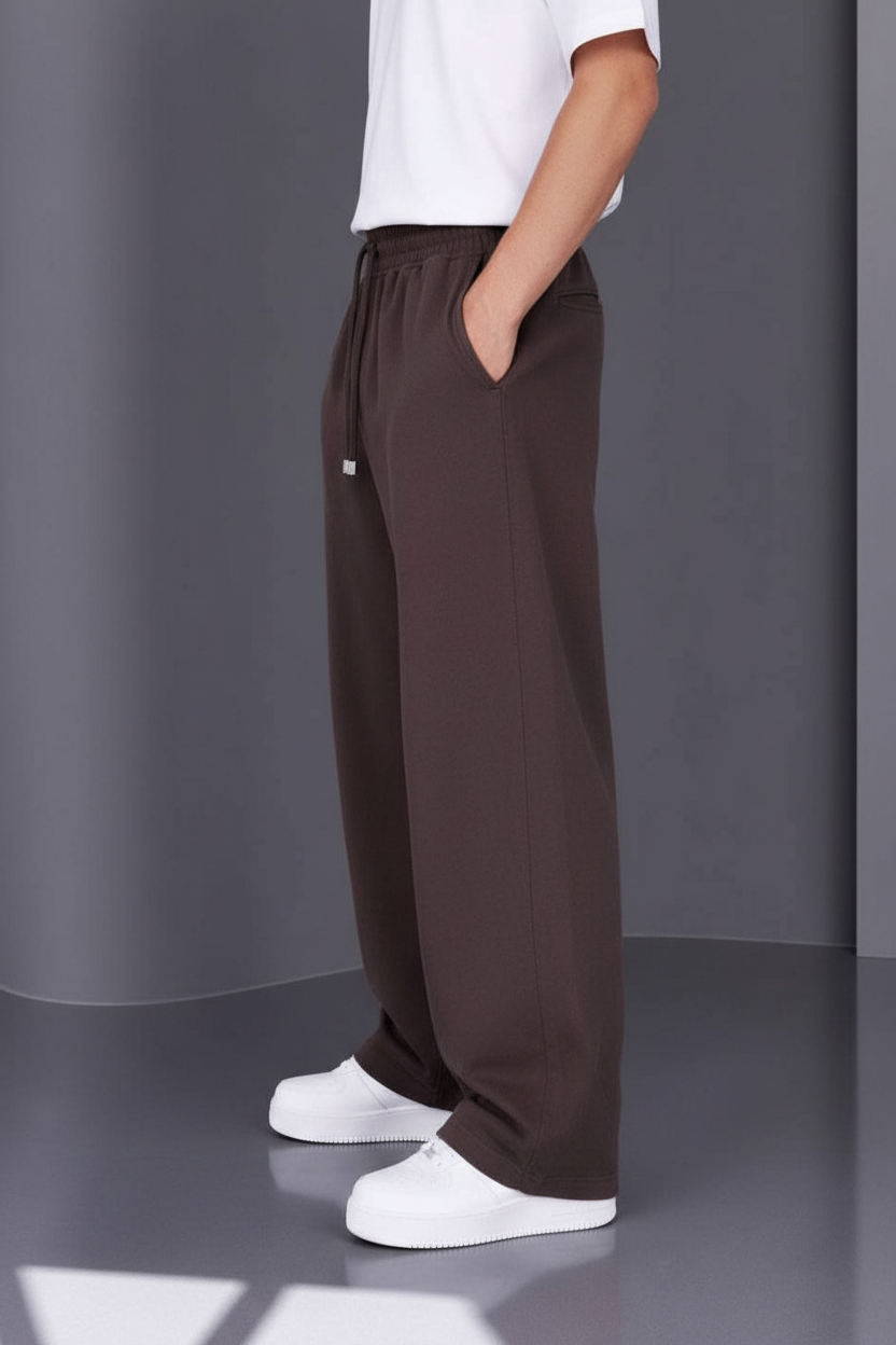 Παντελόνι Heavy Cotton Relaxed Pull-On Studio –  Καφέ