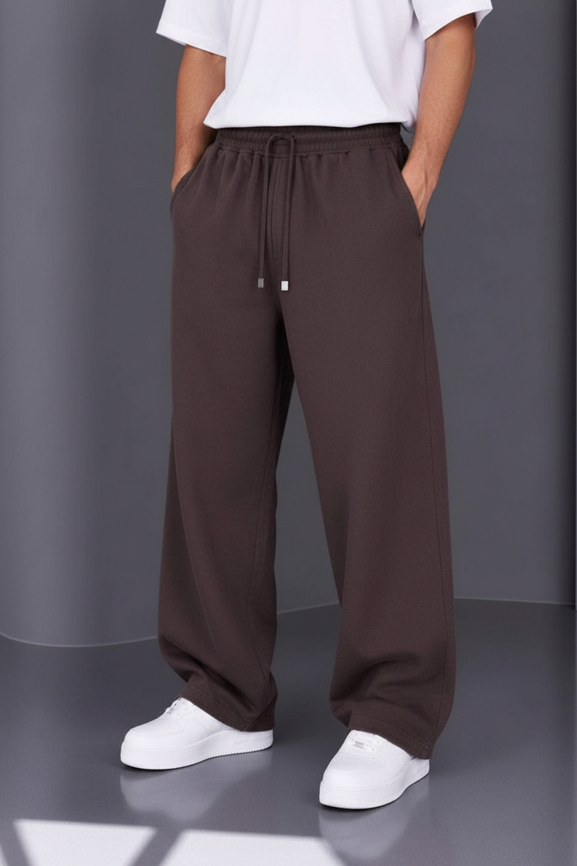 Παντελόνι Heavy Cotton Relaxed Pull-On Studio –  Καφέ