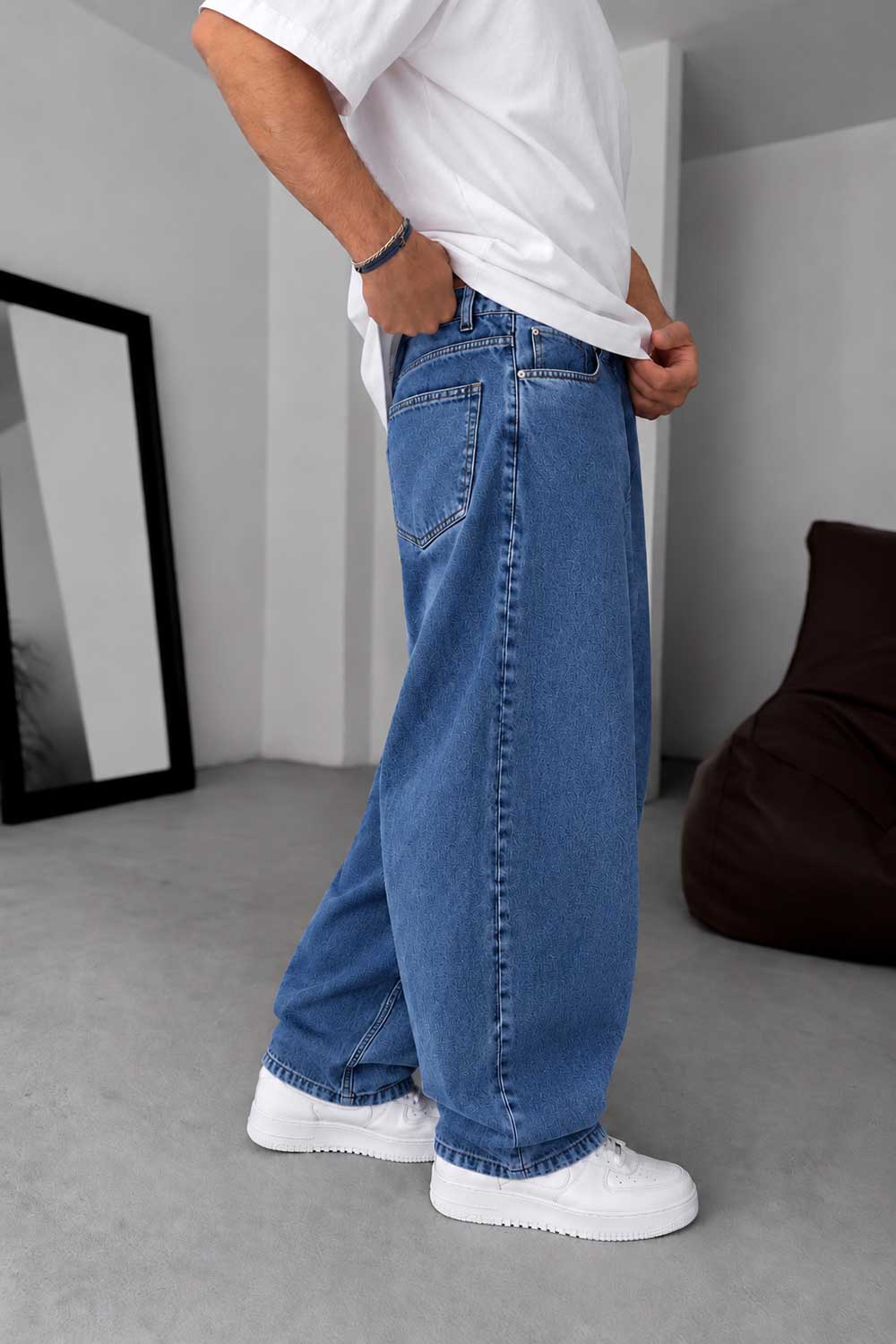 Τζιν Παντελόνι Baggy Balloon – Basic Μπλε