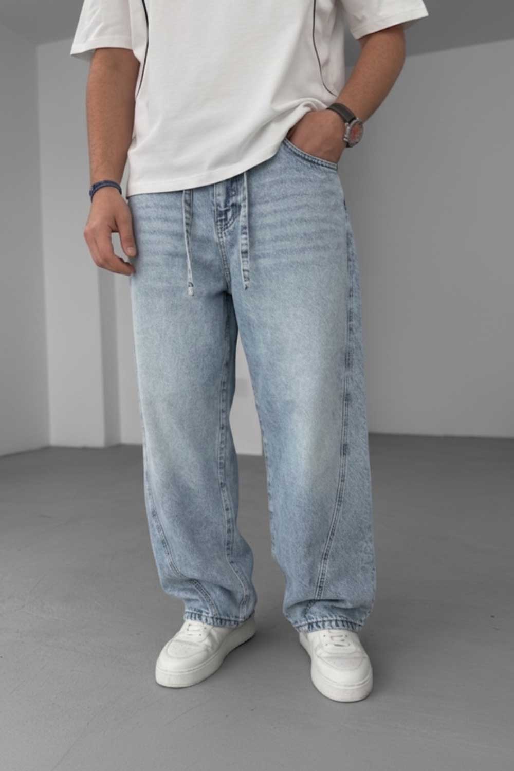 Παντελόνι Denim Urban Relax Baggy Studio – Ανοιχτό Μπλε