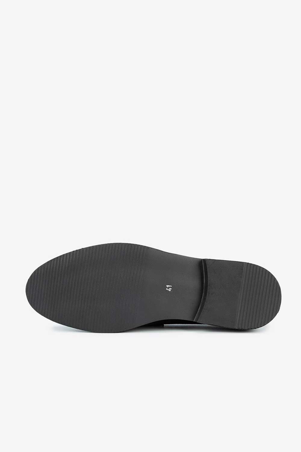Χειροποίητα Παπούτσια Flat Suede Urban Loafers Studio – Μαύρο