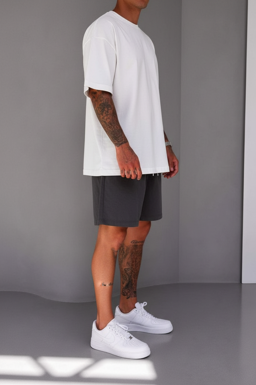 Βερμούδα Tencel-Blend Urban Drawstring Studio – Ανθρακί
