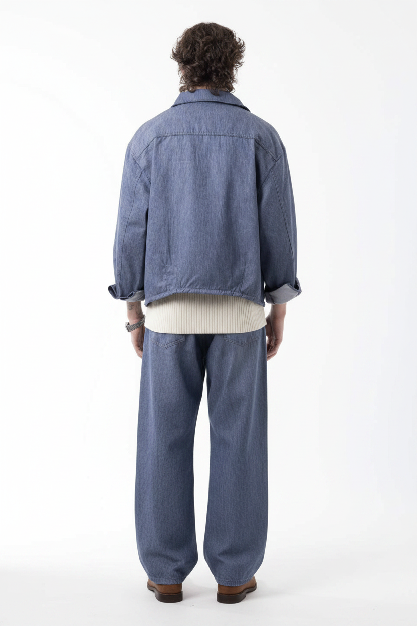 Denim Co-ord Azure Set – Μπλε Denim