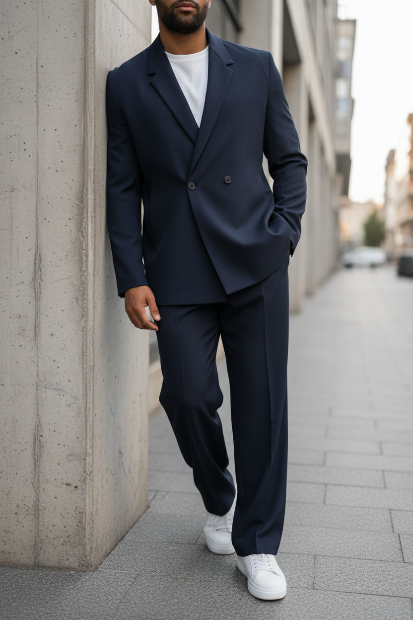 Oversized Suit "AGIBOSS" – Dark Blue