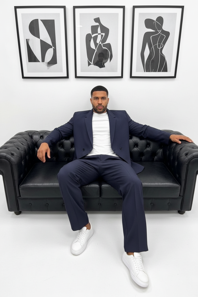 Oversized Suit "AGIBOSS" – Dark Blue