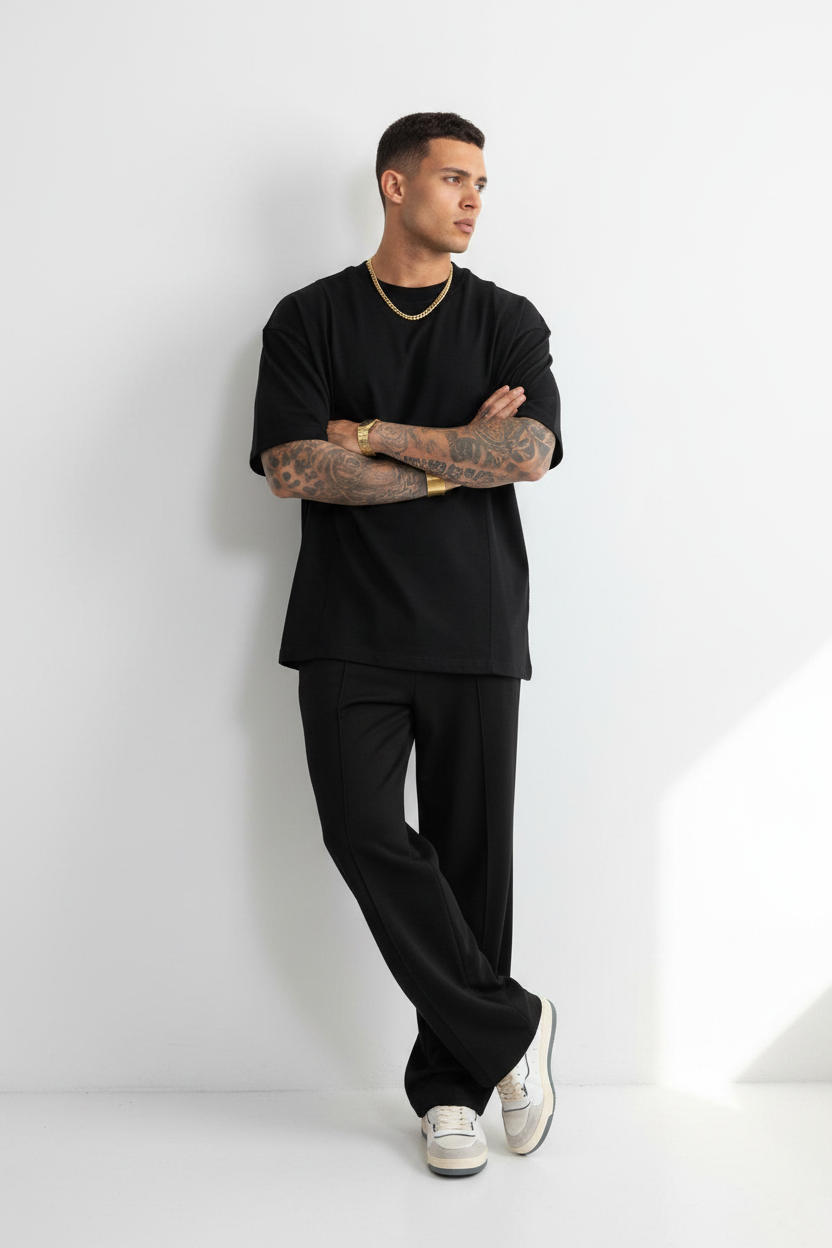 Co-ord Set “Soft-Touch” Oversized Fit – Μαύρο