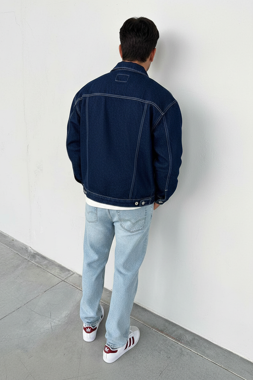 Τζιν Μπουφάν Denim Jacket Relaxed-Fit Boxy – Μπλε