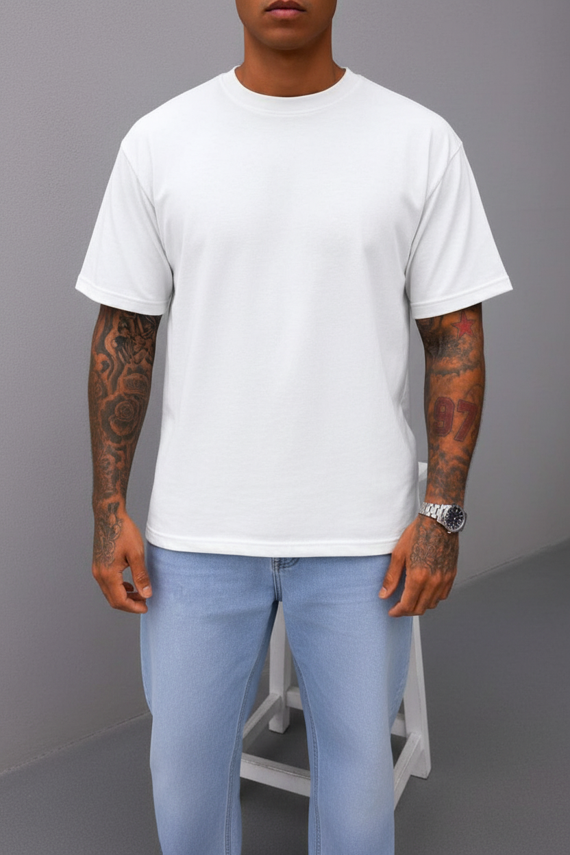 T-Shirt Relax Fit- Λευκό
