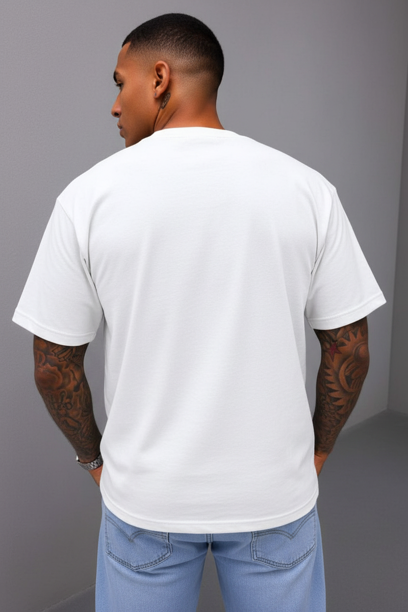 T-Shirt Relax Fit- Λευκό