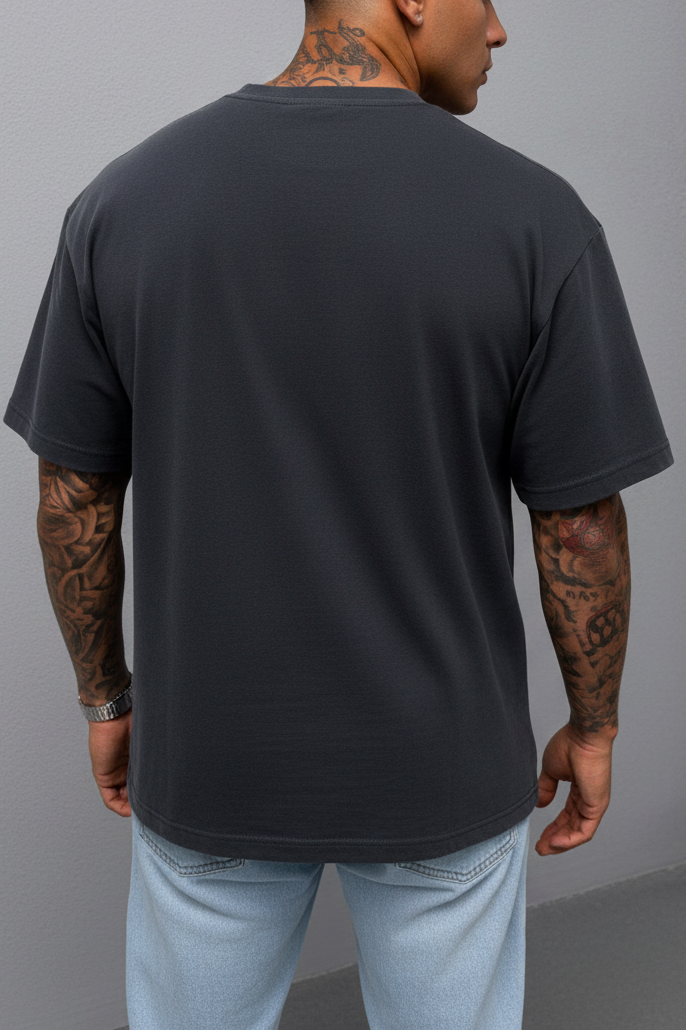 T-Shirt Relax Fit- Μαύρο