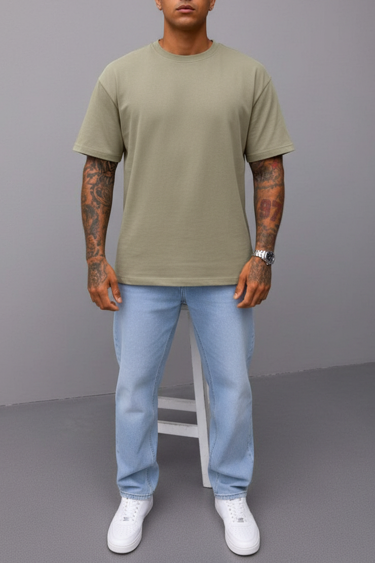 T-Shirt Relax Fit- Χακί