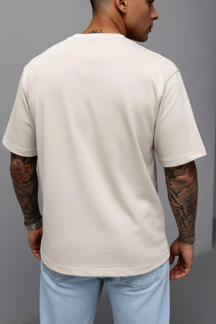 T-Shirt Relax Fit- Μπεζ