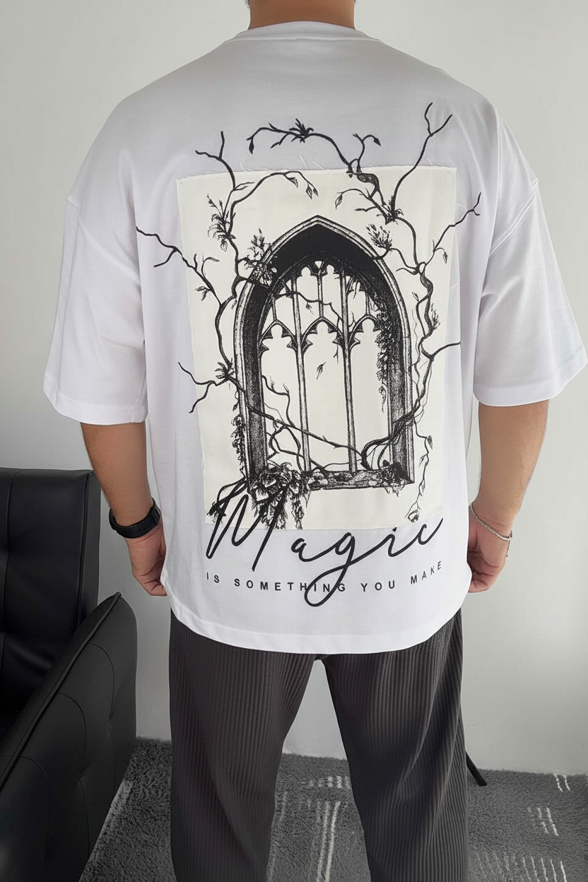 Magic Oversized T-Shirt – Λευκό