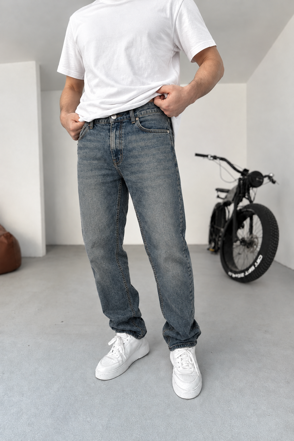 Regular Fit Stretch Jeans – Vintage Sky Blue