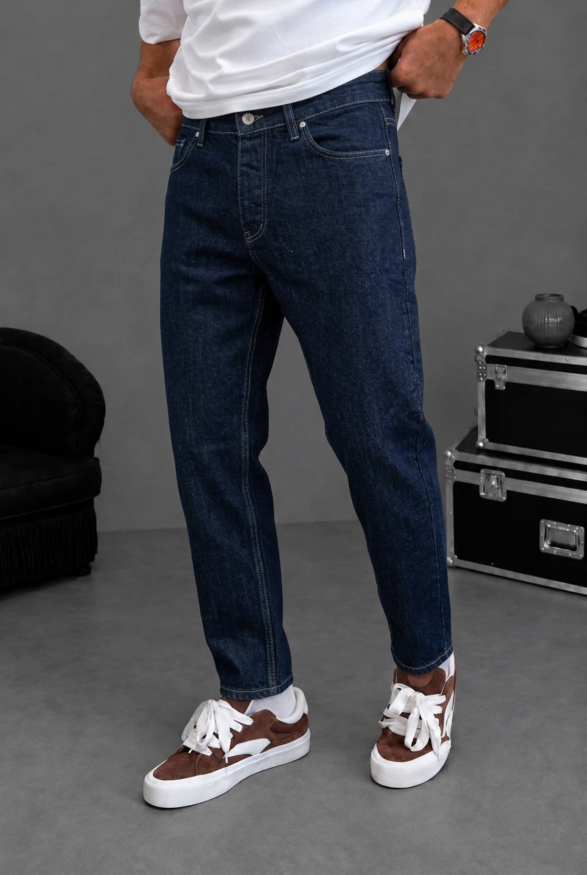 Τζιν Παντελόνι Loose Fit  – Blue Black