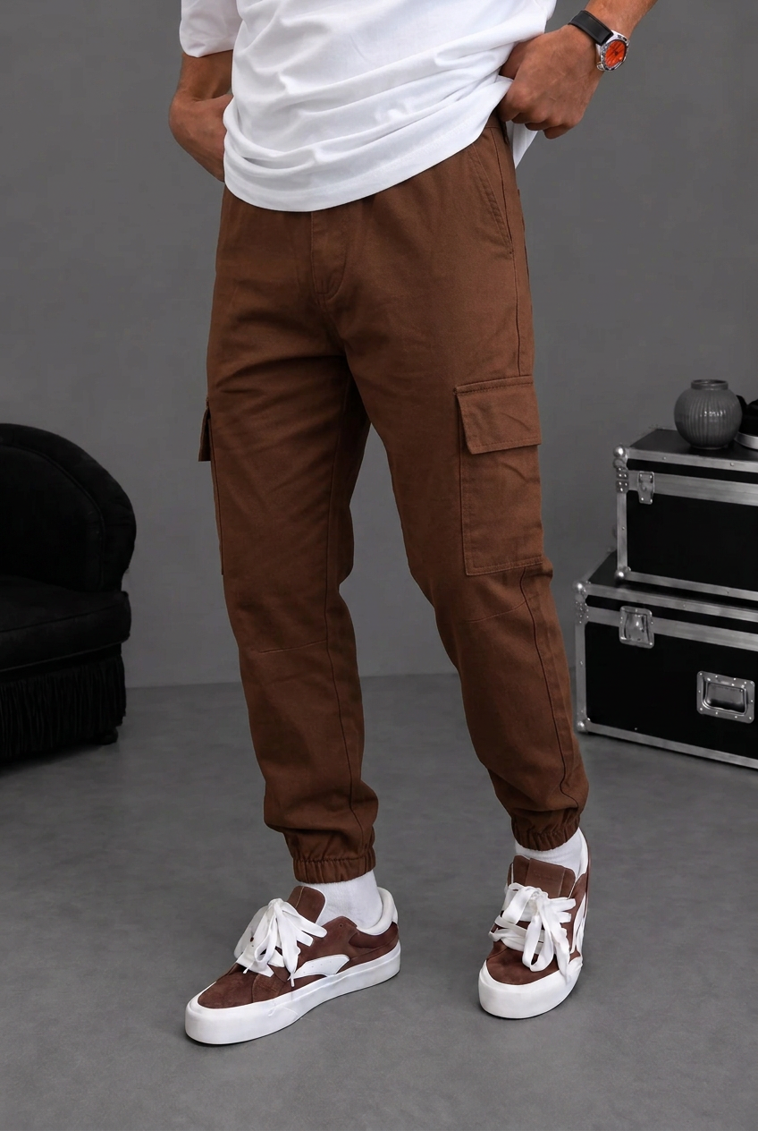 Παντελόνι Cargo Jogger Urban Utility – Καφέ