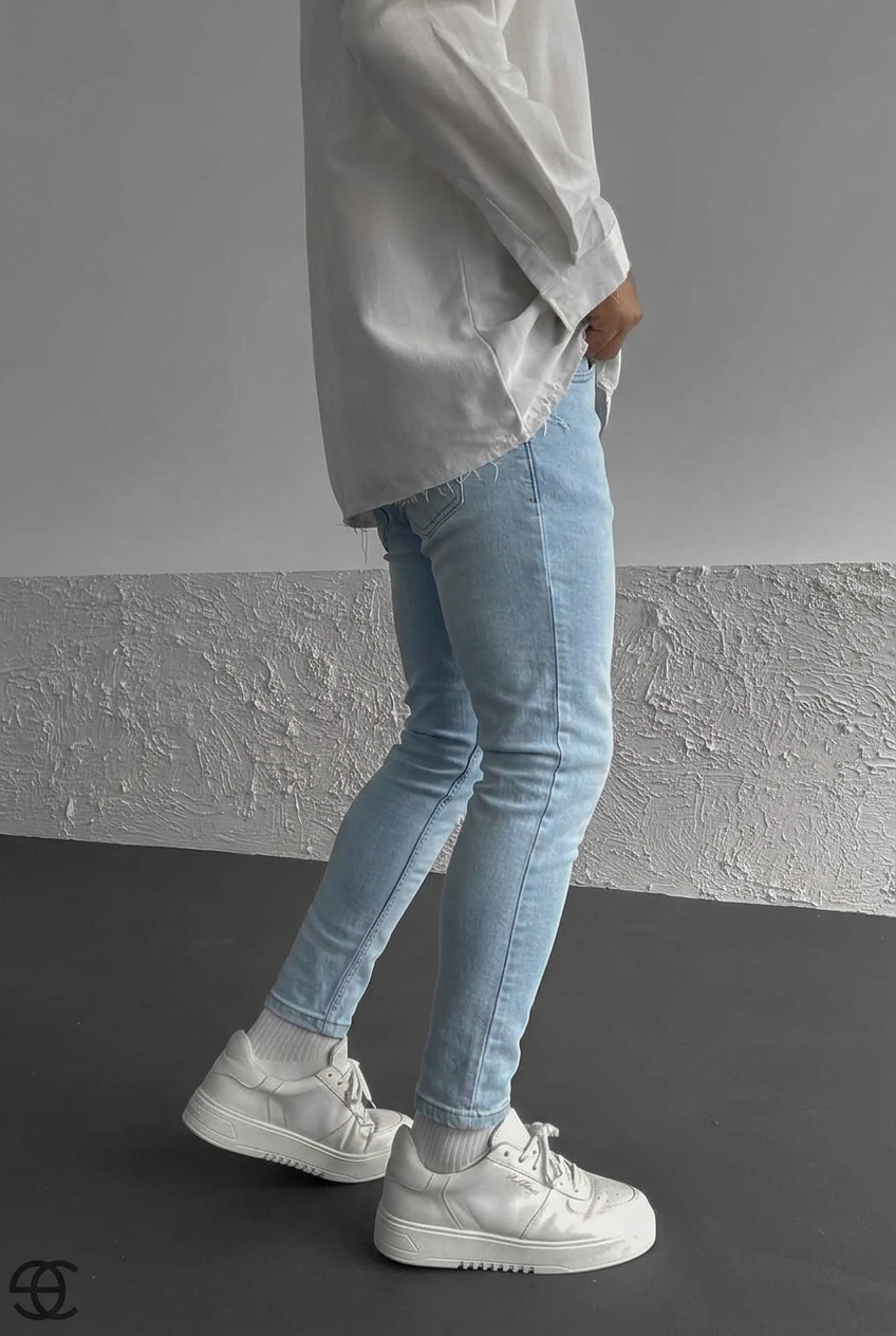 Basic Skinny Jeans – Sky Blue