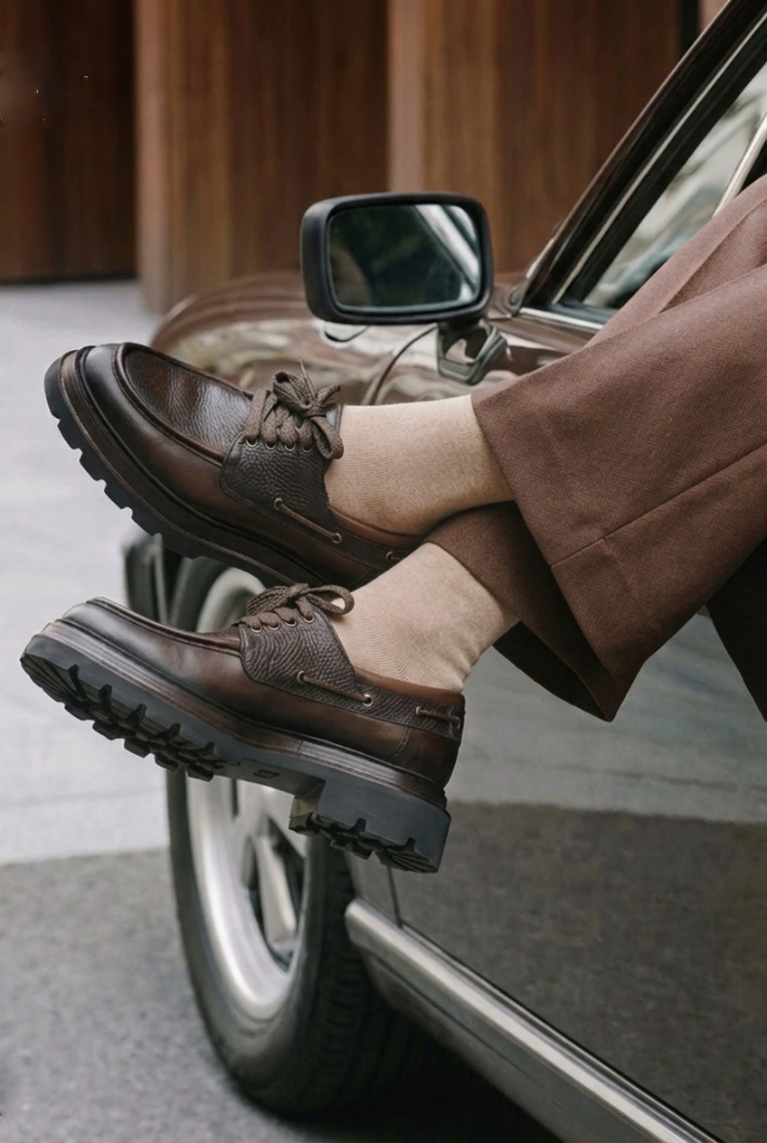 Handmade Leather Rock Derby Studio – Brown