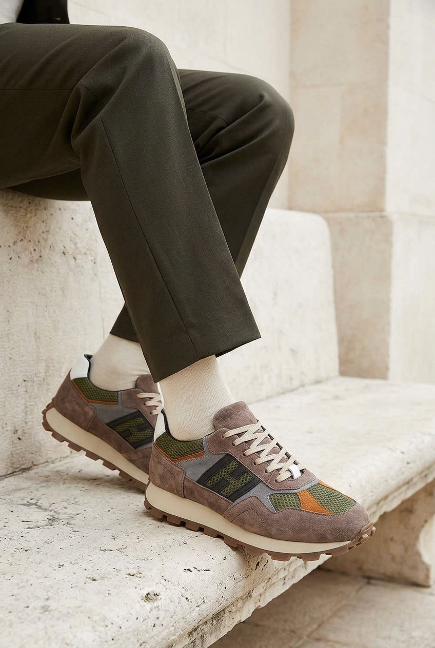 Αθλητικά Παπούτσια Suede Retro Runner Studio – Βιζόν