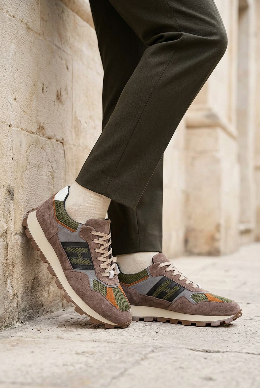 Αθλητικά Παπούτσια Suede Retro Runner Studio – Βιζόν