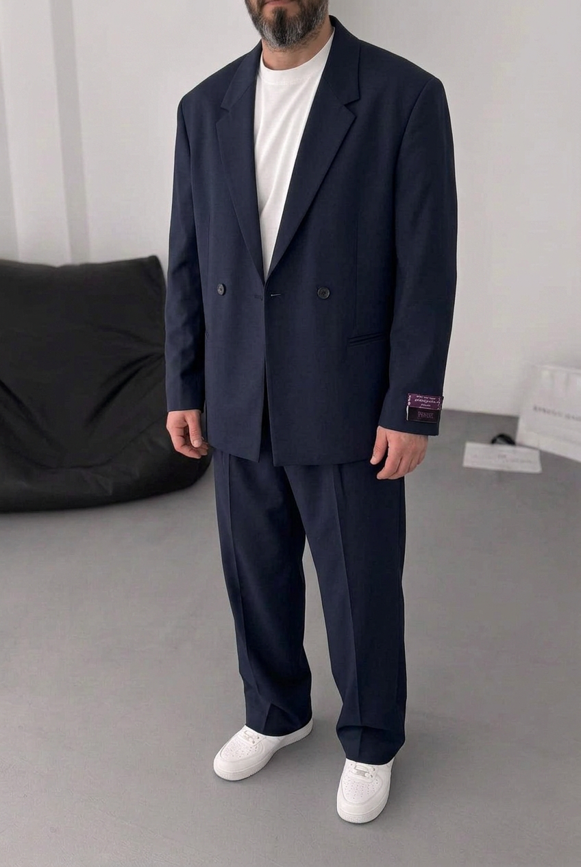 Oversized Suit "AGIBOSS" – Dark Blue