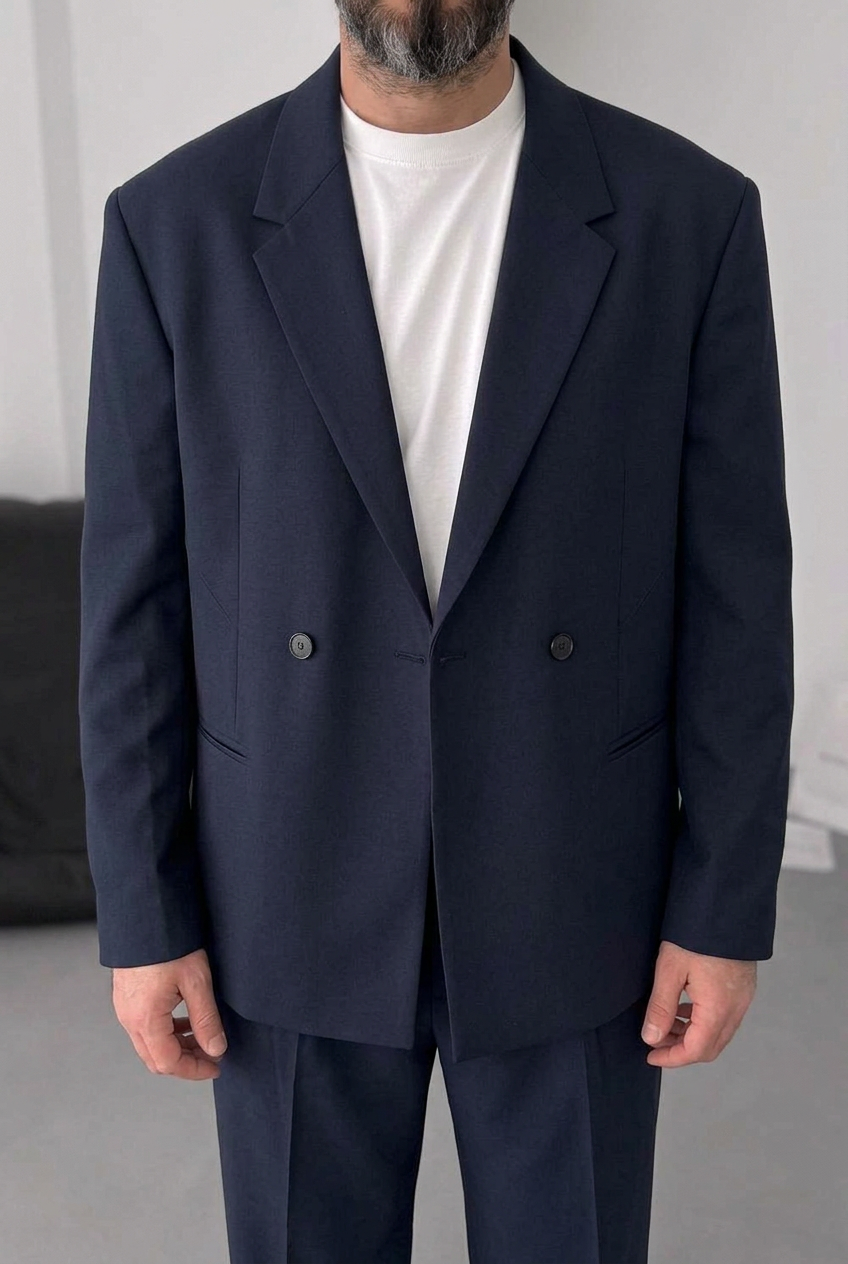 Oversized Suit "AGIBOSS" – Dark Blue