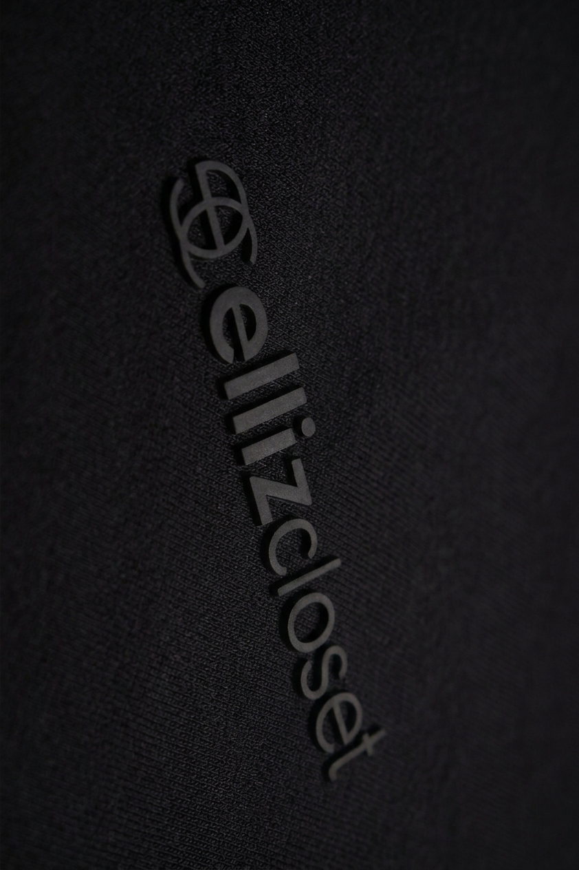 Basic Oversized T-Shirt with Logo – Black