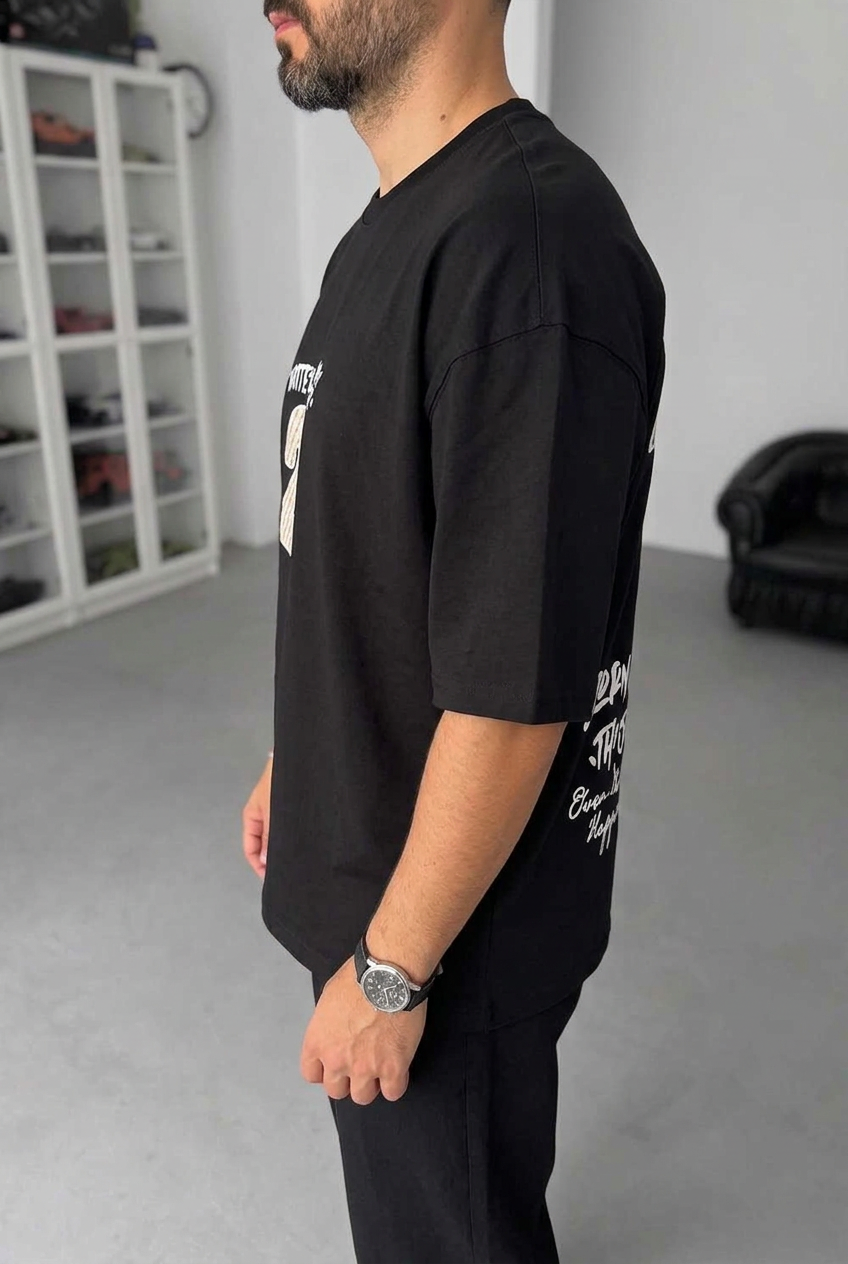 Oversized T-Shirt Two 2 – Black