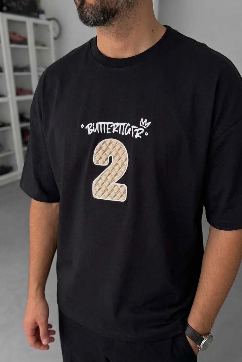Oversized T-Shirt Two 2 – Black