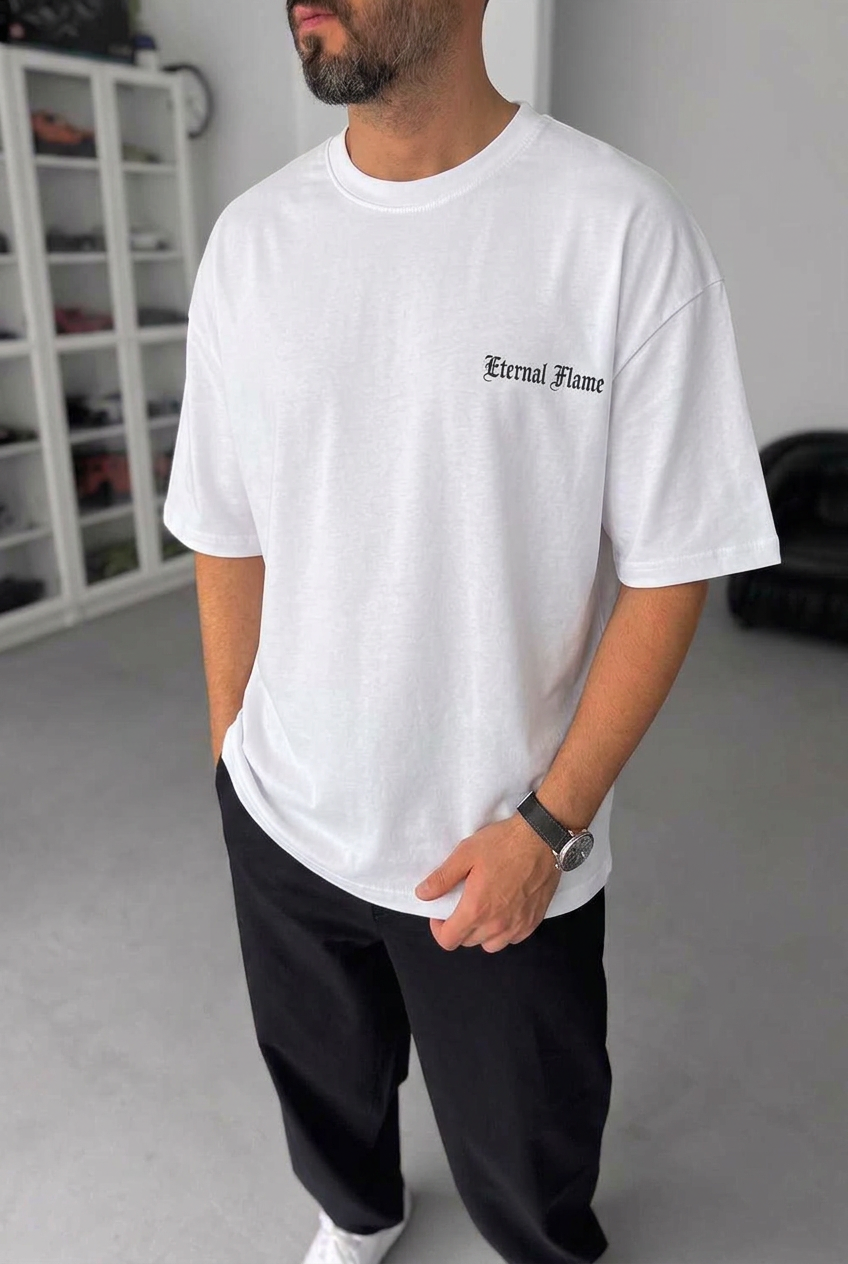 Oversized T-Shirt Eternol Stone – White