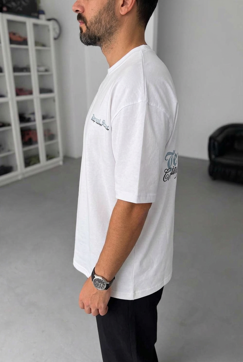 Oversized T-Shirt Eternol Stone – White