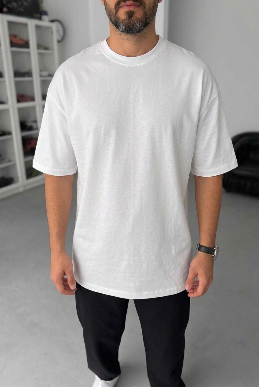 Basic T-Shirt Long Edition – White