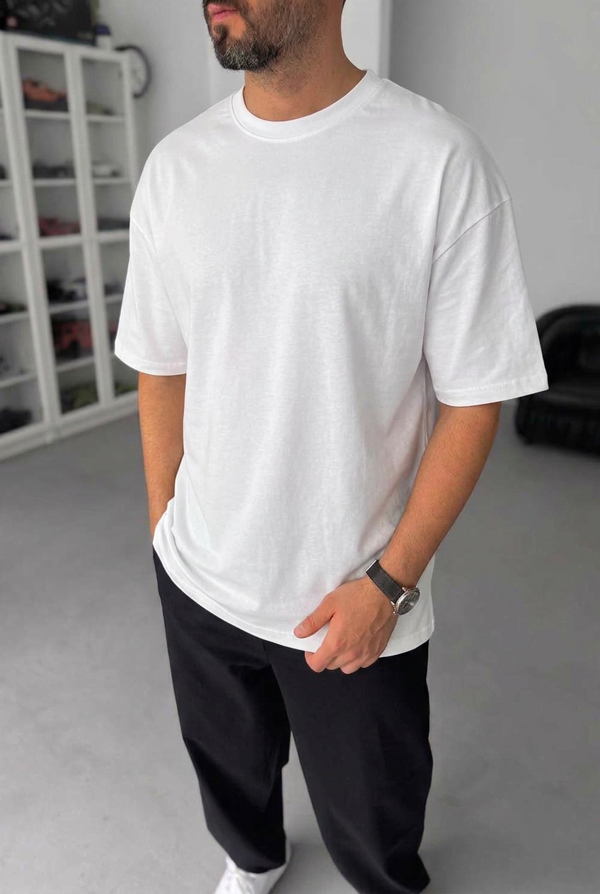 Basic T-Shirt Long Edition – White