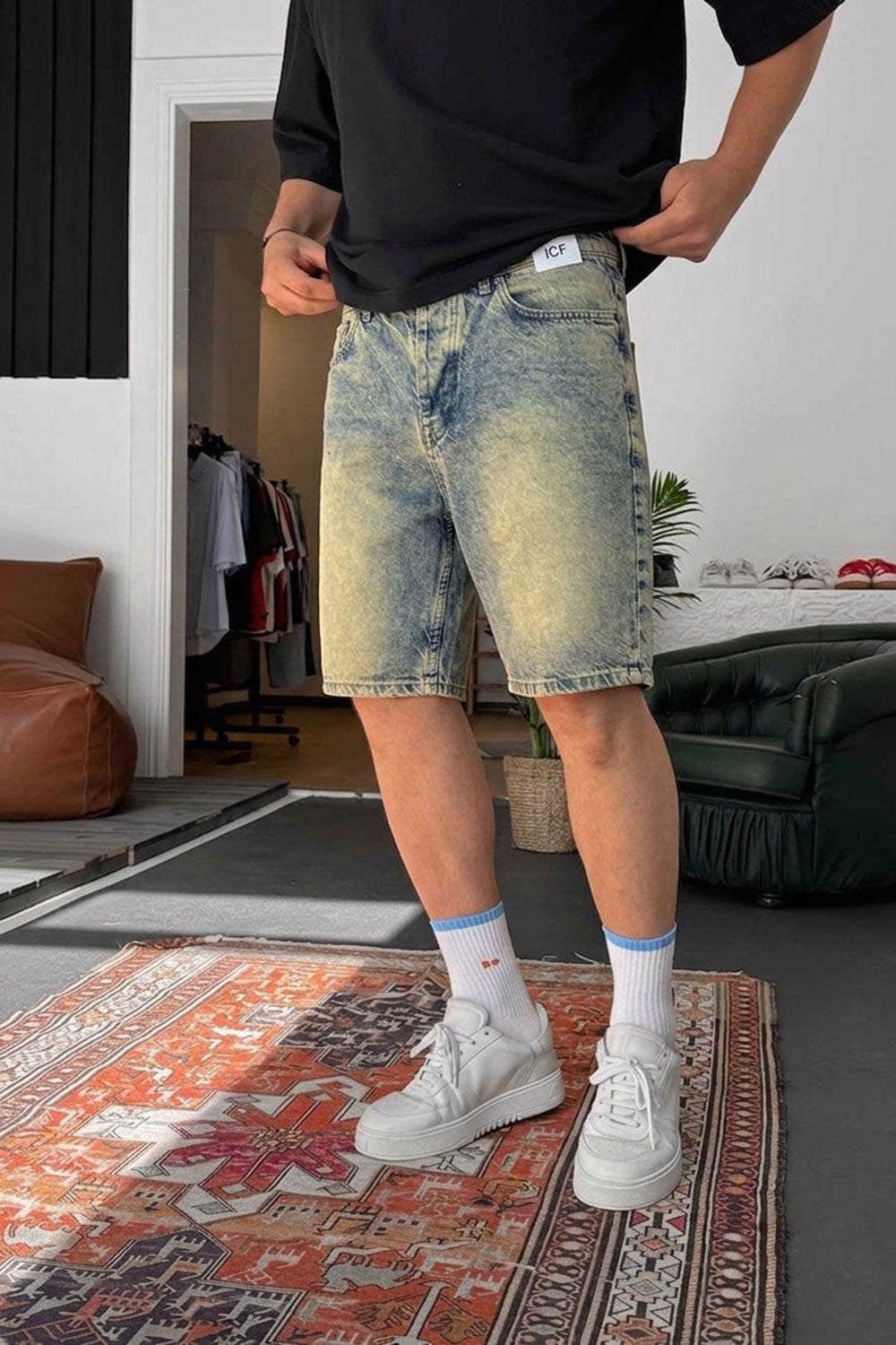 Denim Βερμούδα Relax – Μπλε
