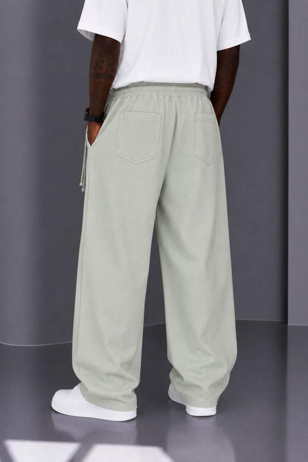 Παντελόνι Heavy Linen Relaxed Pull-On Studio –  Χακί