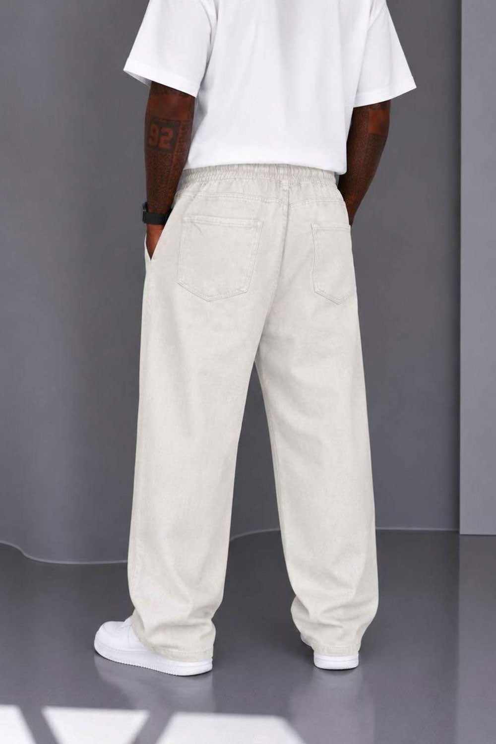 Παντελόνι Heavy Linen Relaxed Pull-On Studio –  Μπεζ