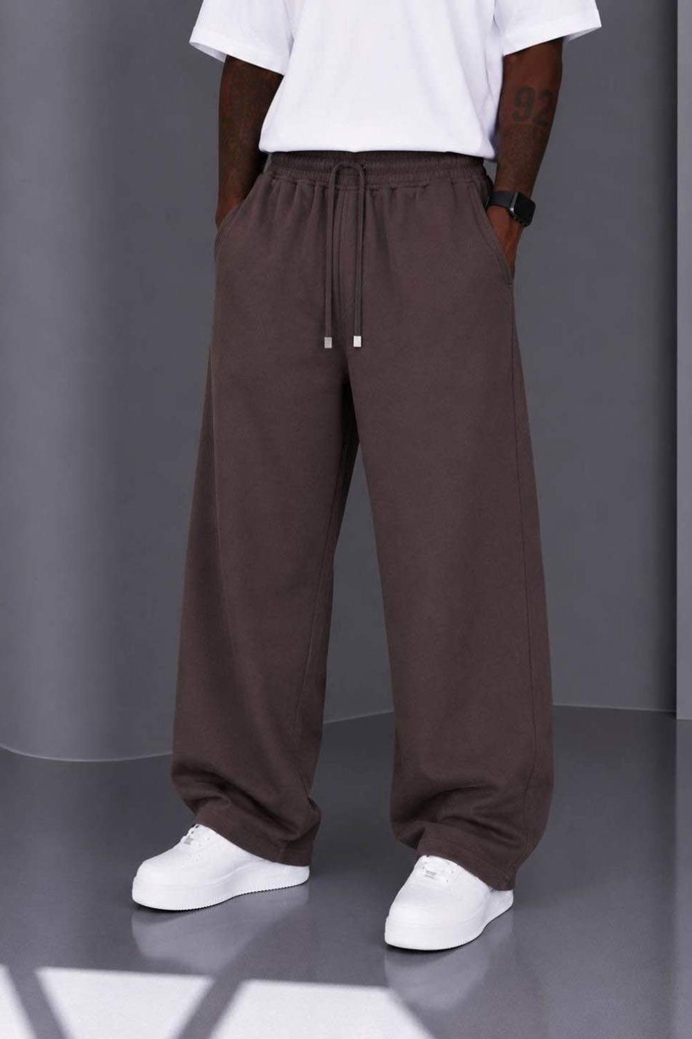Παντελόνι Heavy Linen Relaxed Pull-On Studio –  Καφέ
