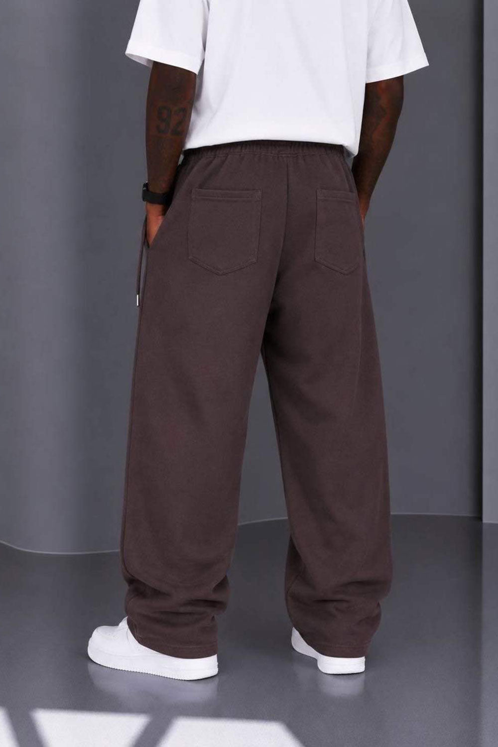 Παντελόνι Heavy Linen Relaxed Pull-On Studio –  Καφέ