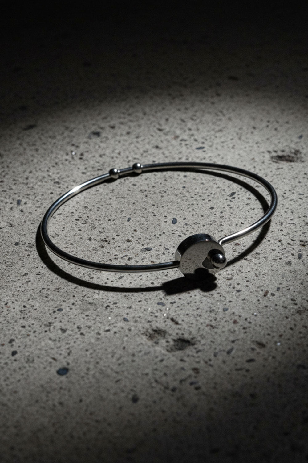 Geometric Wire Cuff Bracelet – Ασημί Minimal