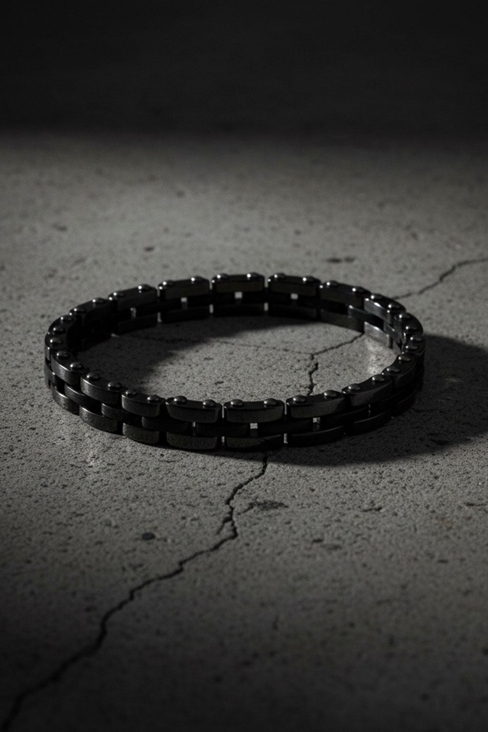 Motorcycle / Bike chain bracelet-Μαύρο