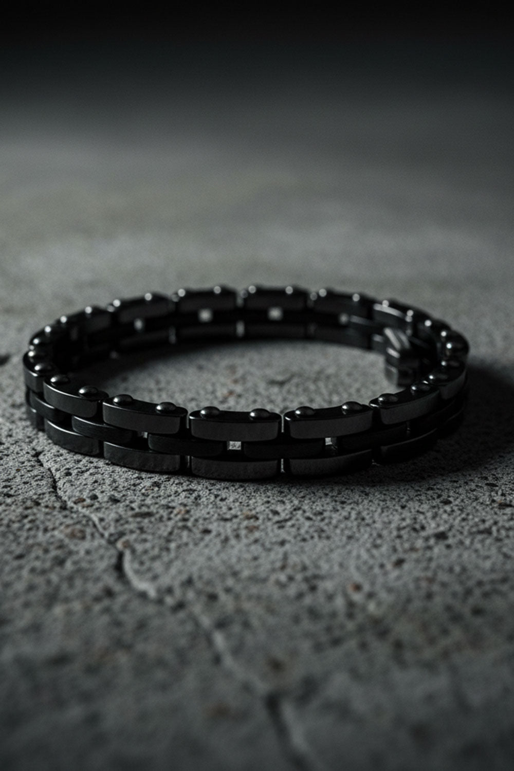 Motorcycle / Bike chain bracelet-Μαύρο