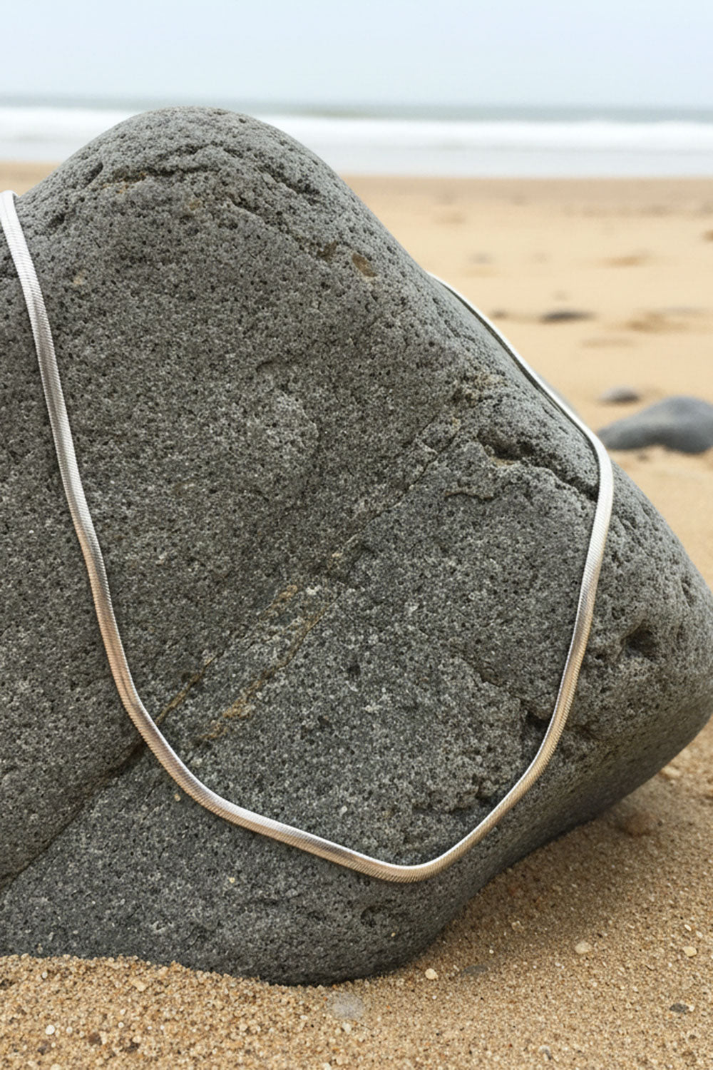 Ανδρική Ασημί Αλυσίδα Λαιμού "Snake" Clean Design