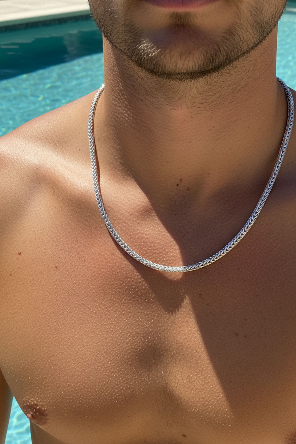 Minimal Ανδρικό Κολιέ foxtail/franco chain