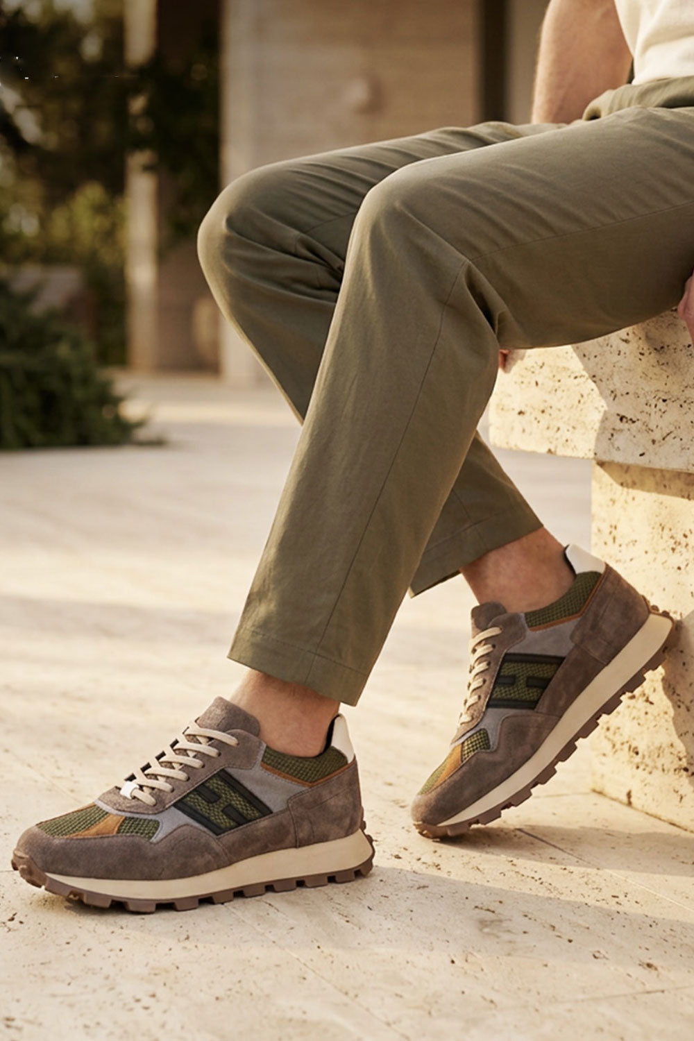 Αθλητικά Παπούτσια Suede Retro Runner Studio – Βιζόν