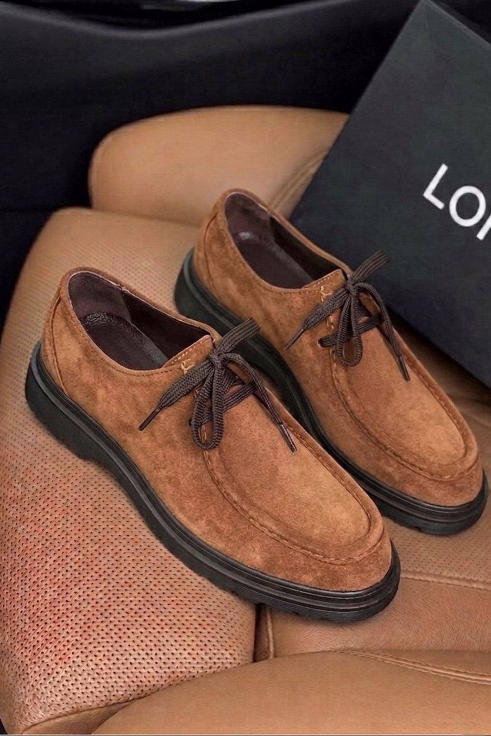 Χειροποίητα Παπούτσια Suede Urban Derby Studio – Ταμπά
