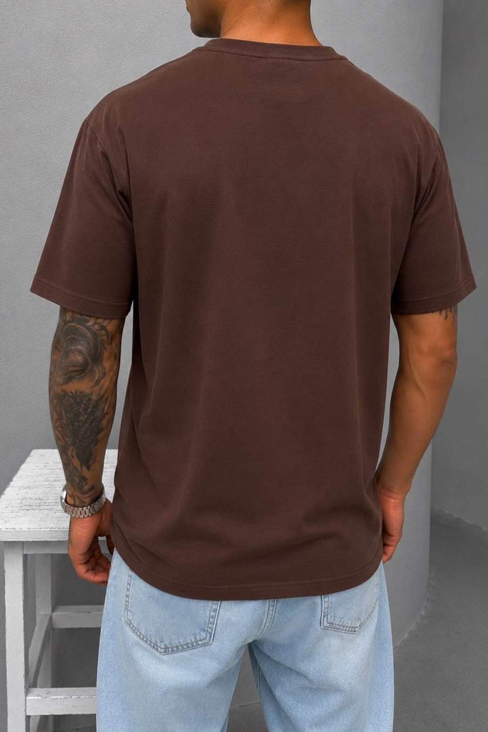 T-Shirt Relax Fit- Καφέ