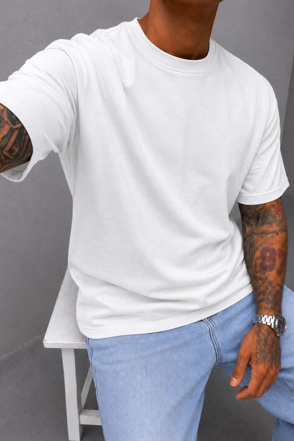 T-Shirt Relax Fit- Λευκό