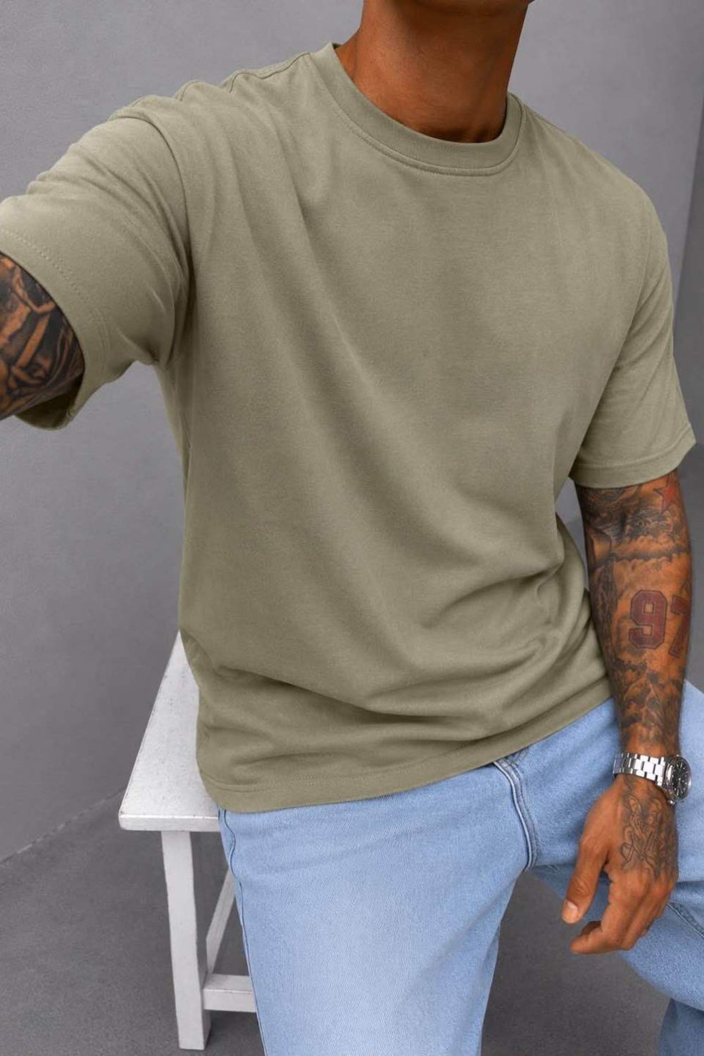T-Shirt Relax Fit- Χακί