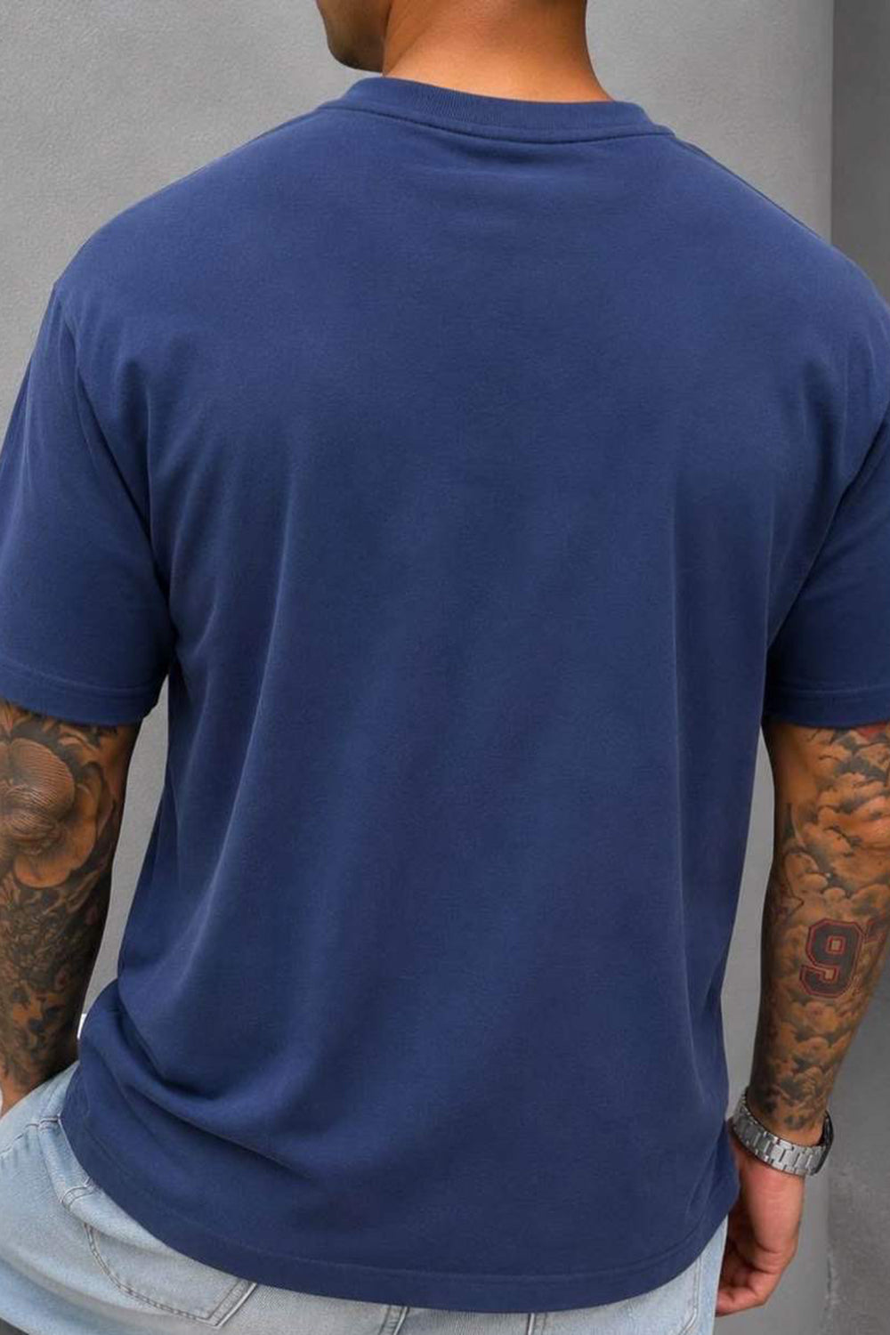T-Shirt Relax Fit-   Μπλε